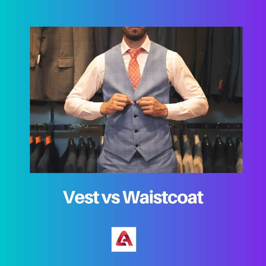 Vest vs Waistcoat Difference and Comparison