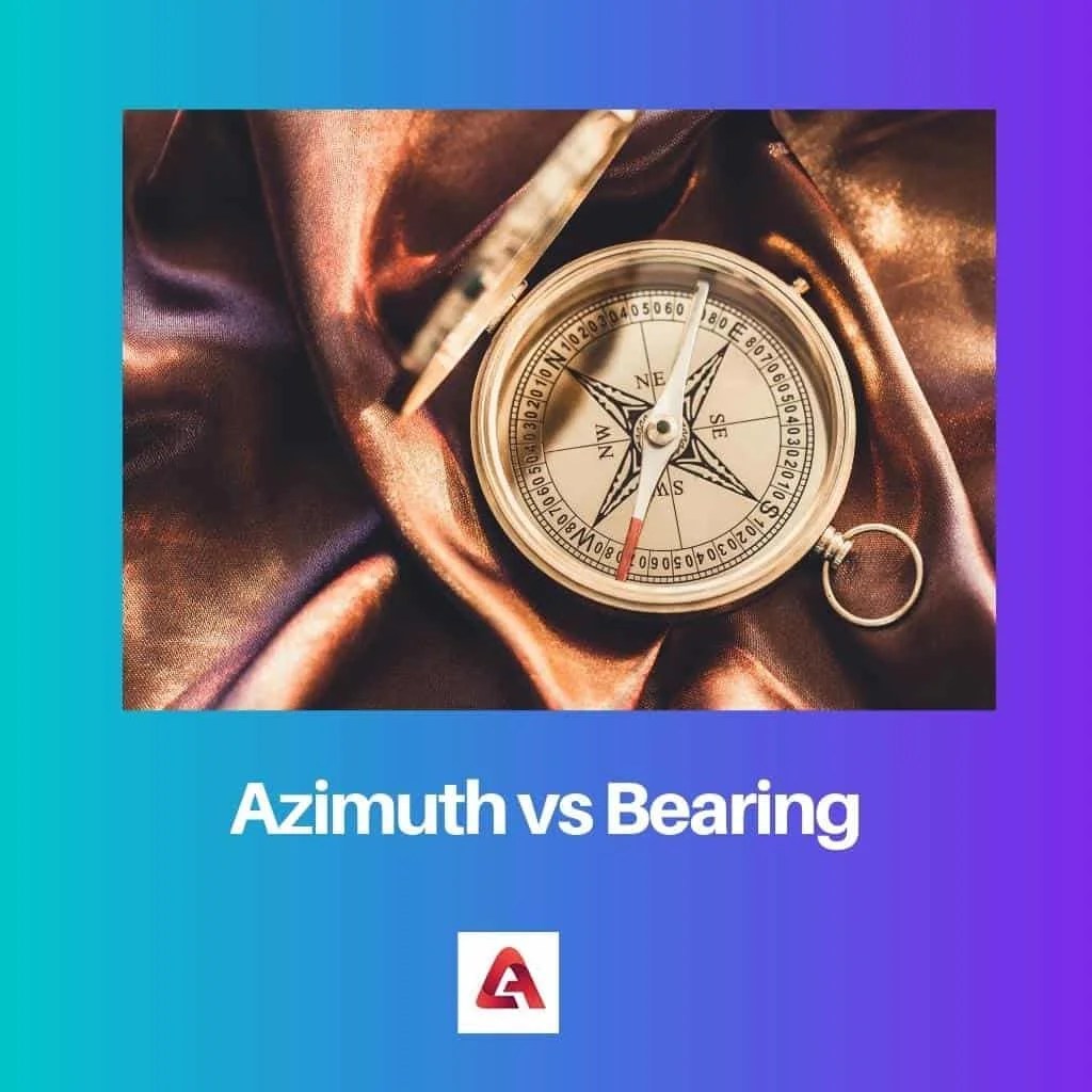 Azimuth vs Bearing Difference and Comparison