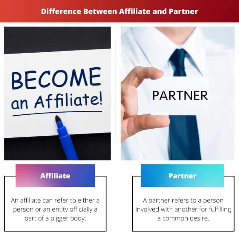Affiliate vs Partner Difference and Comparison