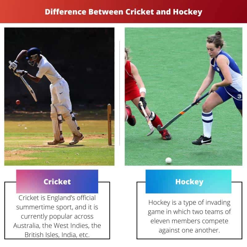 Cricket vs Hockey Difference and Comparison