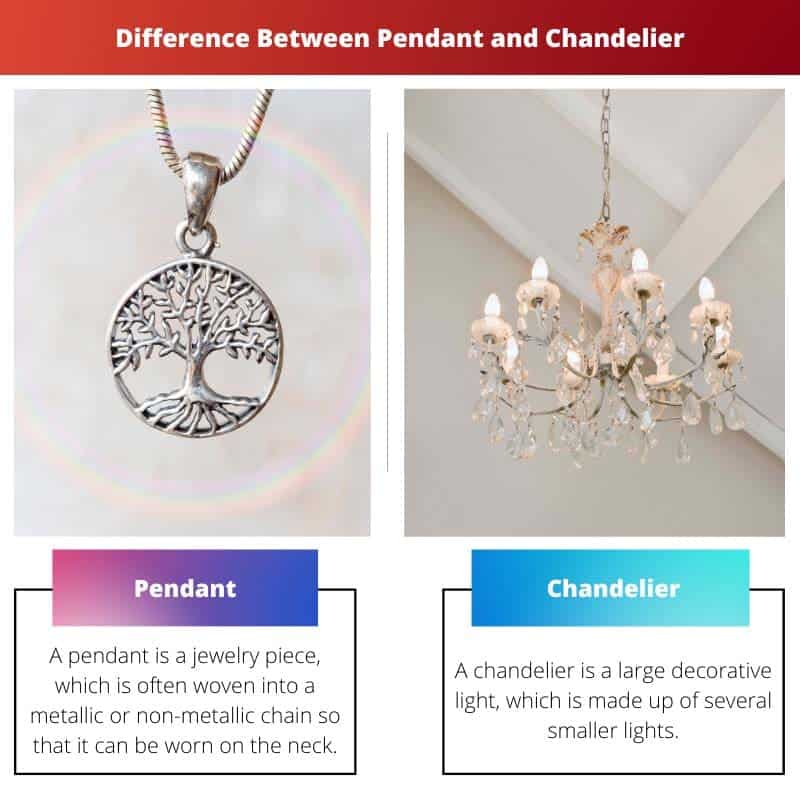 Pendant vs Chandelier Difference and Comparison