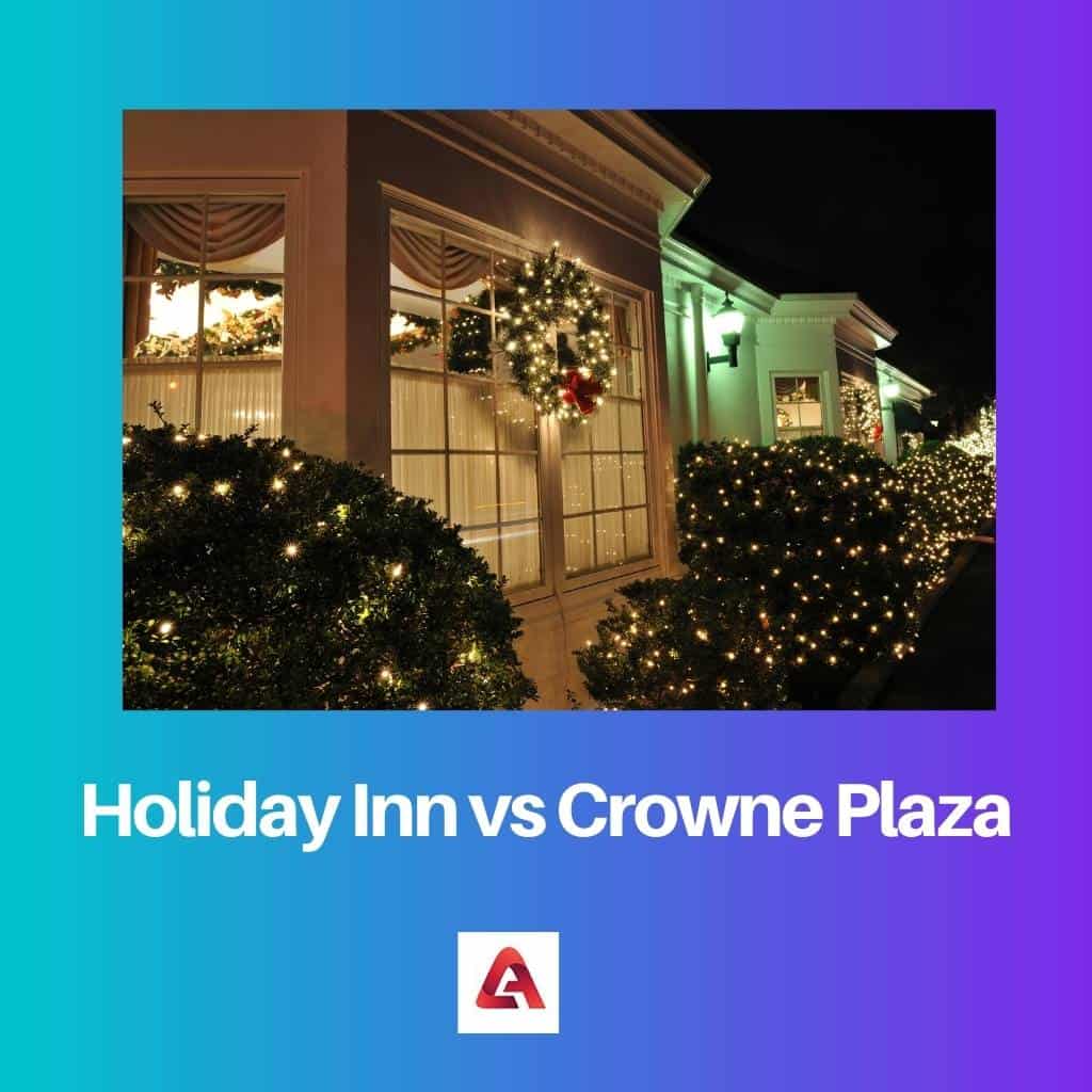 Holiday Inn vs Crowne Plaza Difference and Comparison