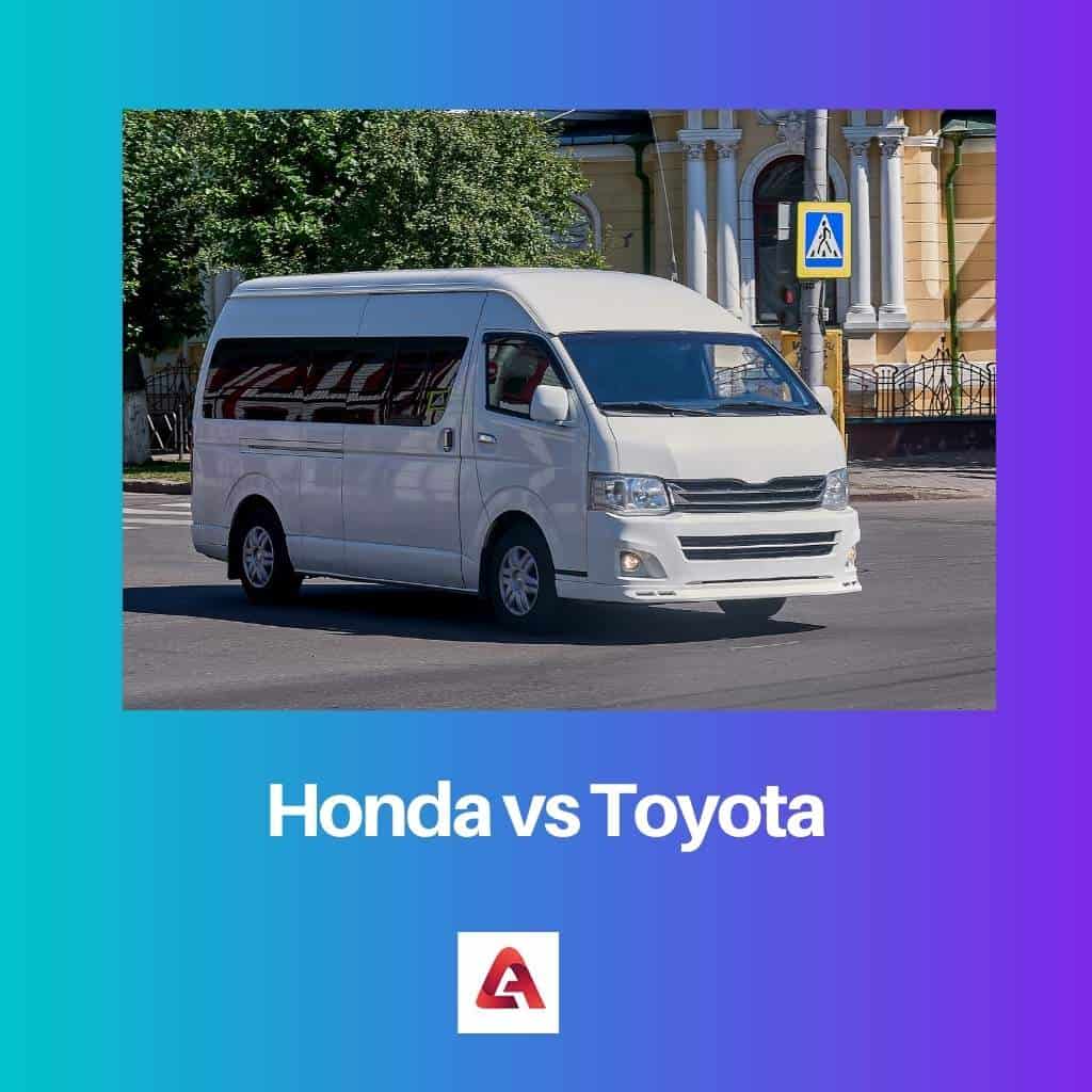 Honda vs Toyota Difference and Comparison