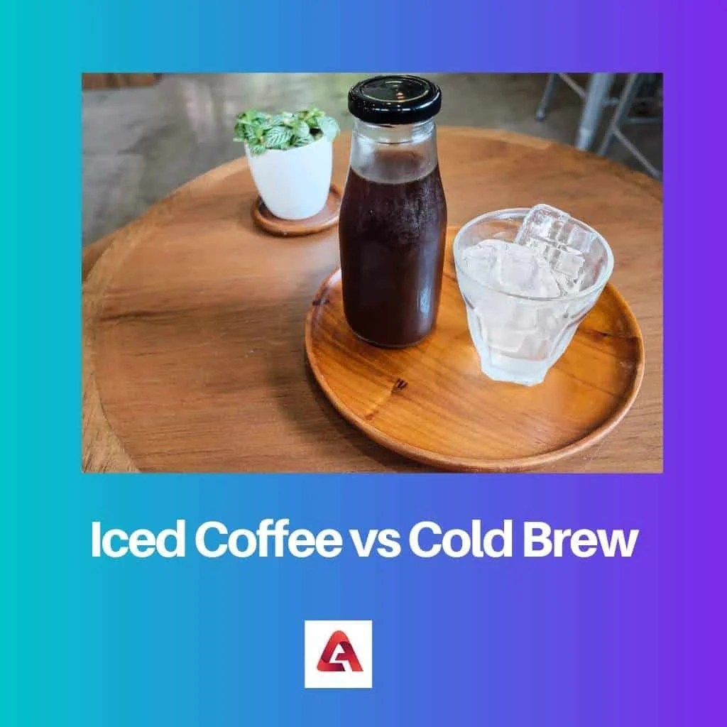 Iced Coffee vs Cold Brew Difference and Comparison