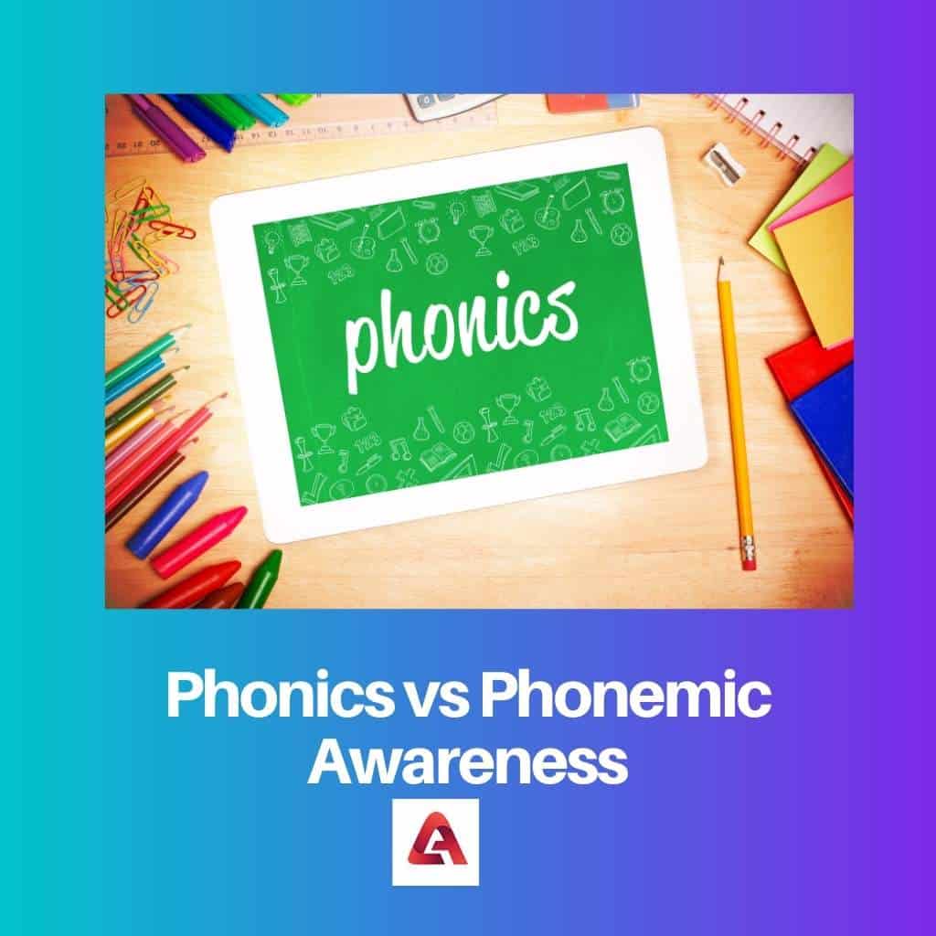 Phonics vs Phonemic Awareness Difference and Comparison