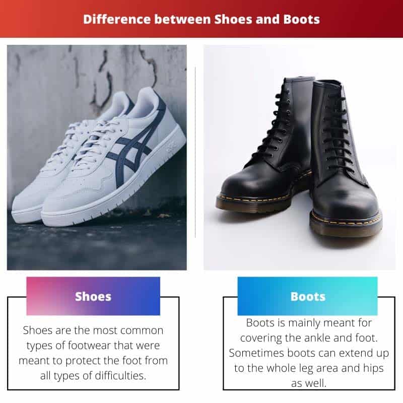 Shoes vs Boots Difference and Comparison