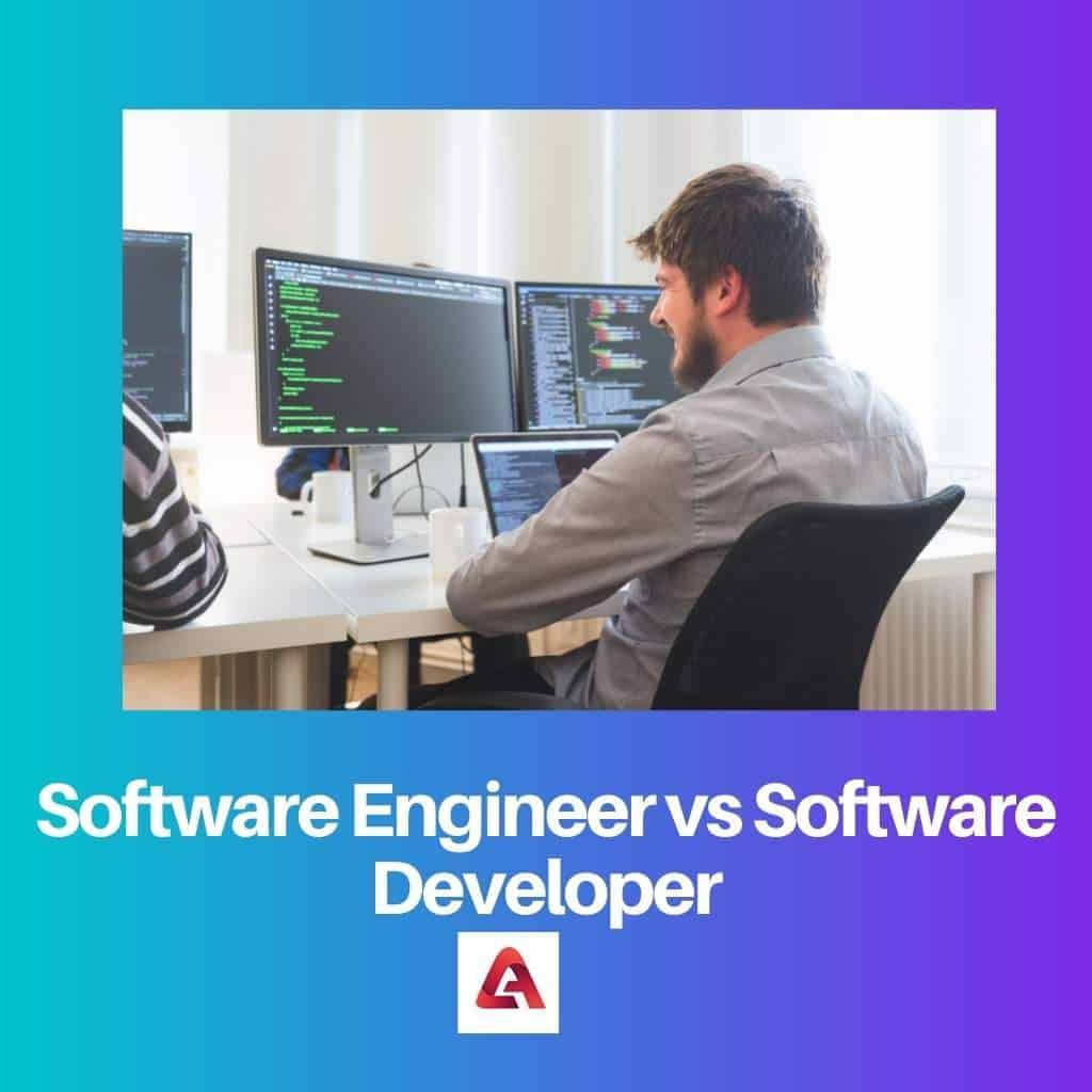 Software Engineer vs Developer Difference and Comparison