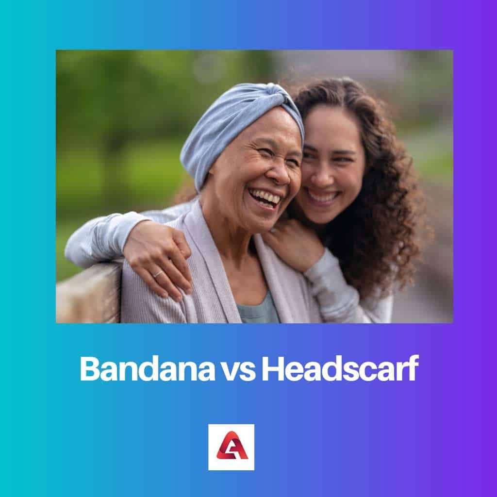Bandana vs Headscarf Difference and Comparison