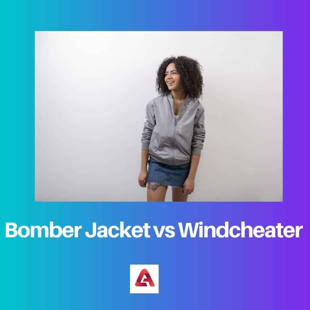 Bomber Jacket vs Windcheater Difference and Comparison