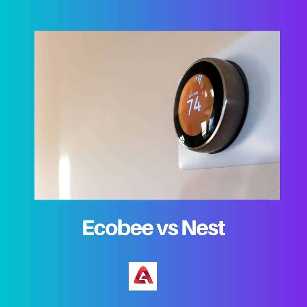 Ecobee vs Nest Rozdíl a srovnání