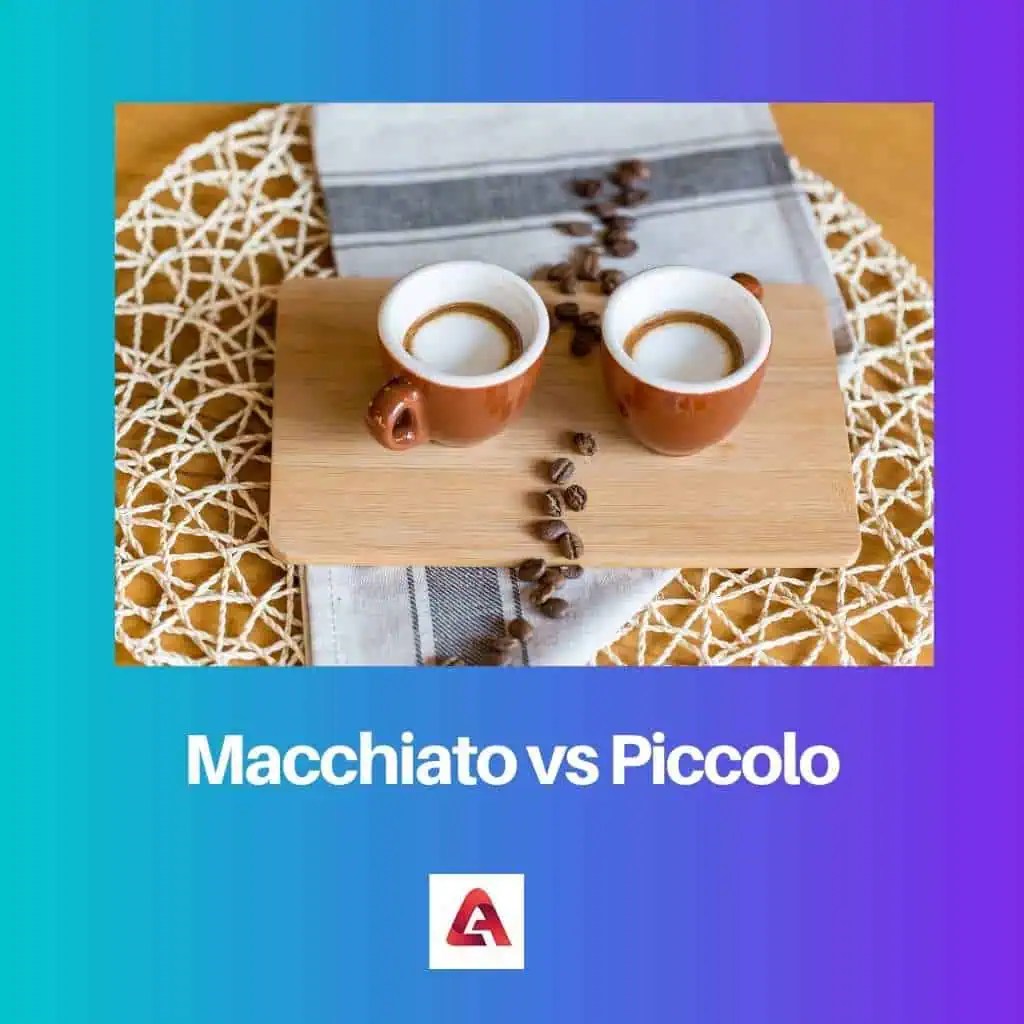 Macchiato vs. Piccolo Unterschied und Vergleich