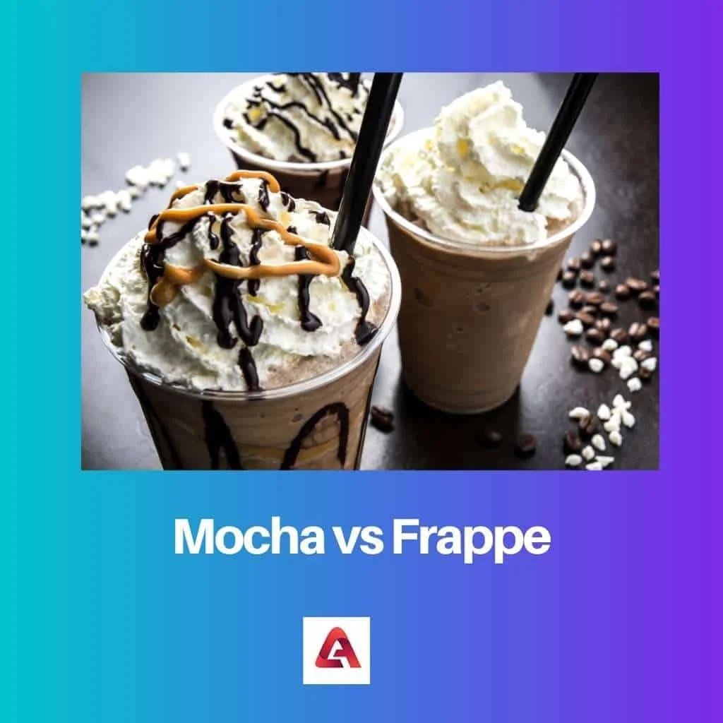 Mocha vs Frappe Difference and Comparison