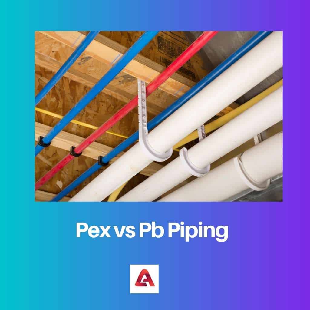 Pex versus Pbleidingen verschil en vergelijking