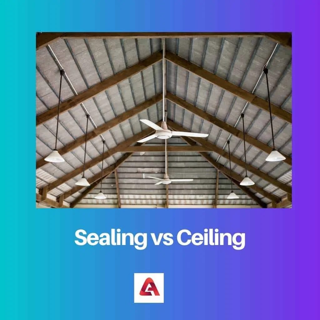 Sealing vs Ceiling Difference and Comparison
