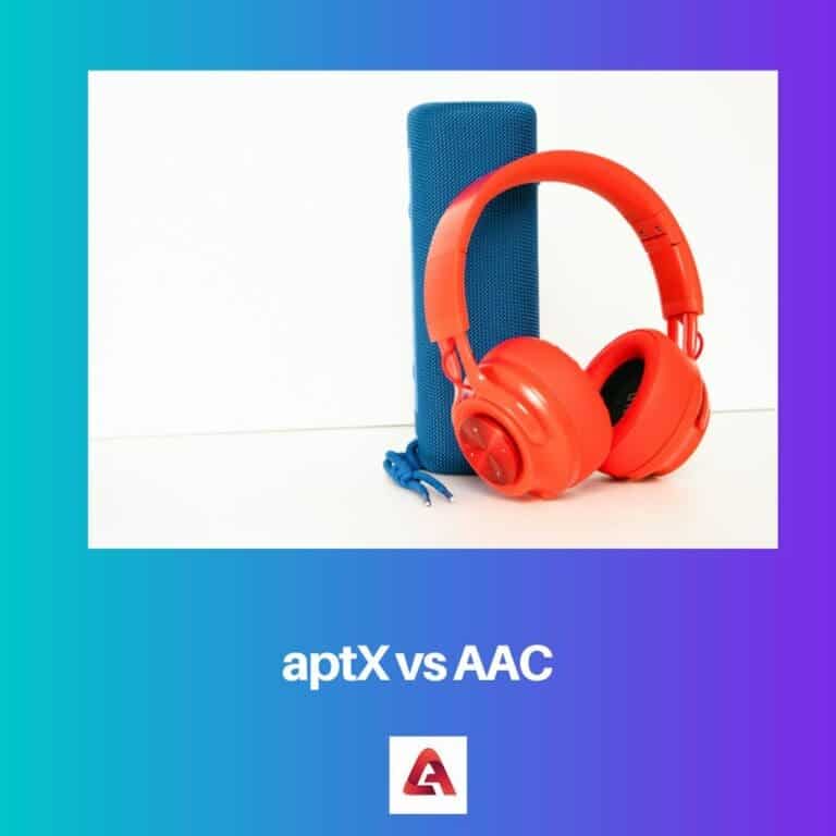 aptX vs AAC Difference and Comparison