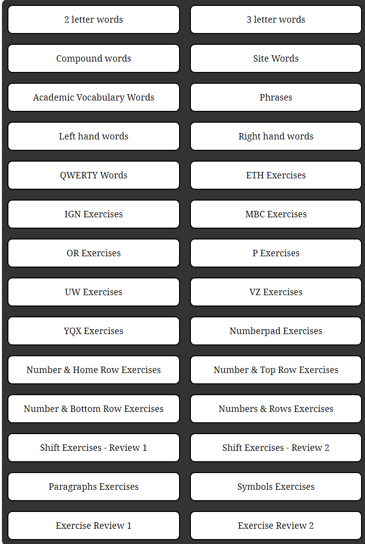6th grade Typing Dojo words Ask a Tech Teacher