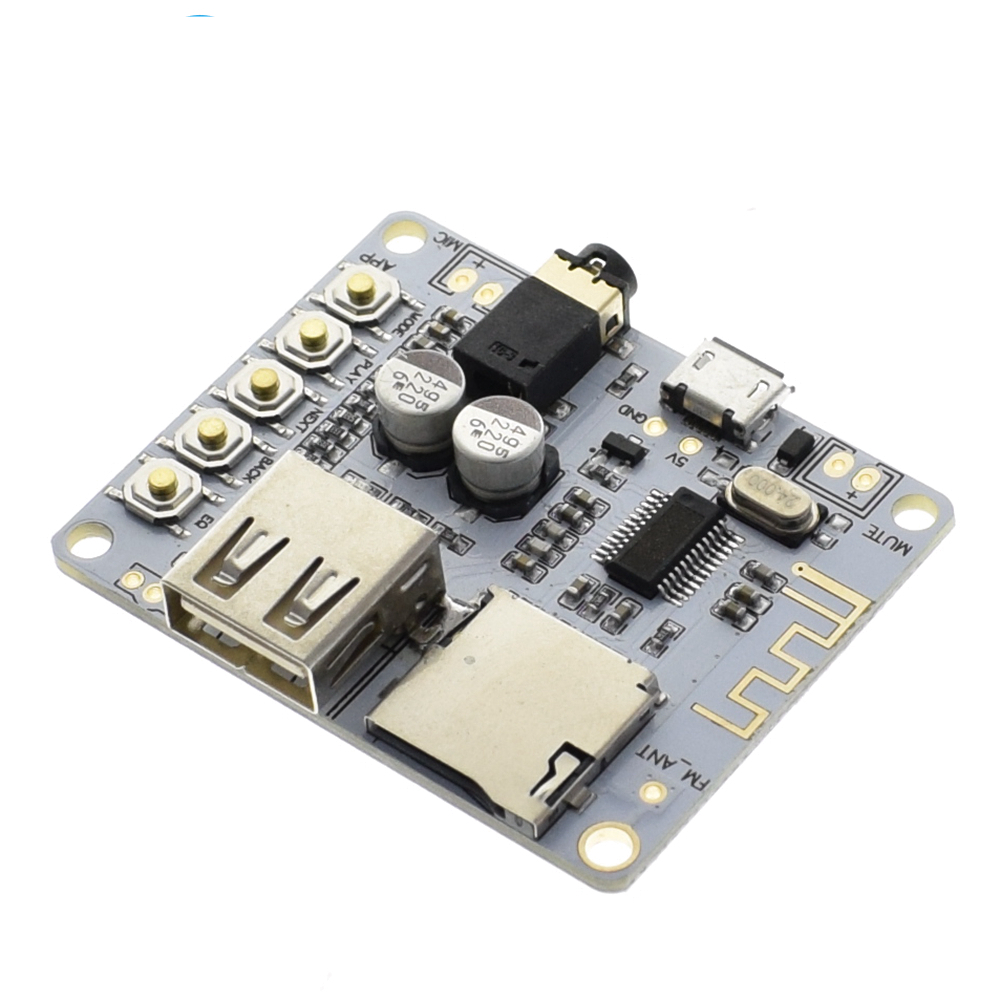 Bluetooth Audio Receiver board with USB TF card Slot decoding playback preamp output A7004 5V 2