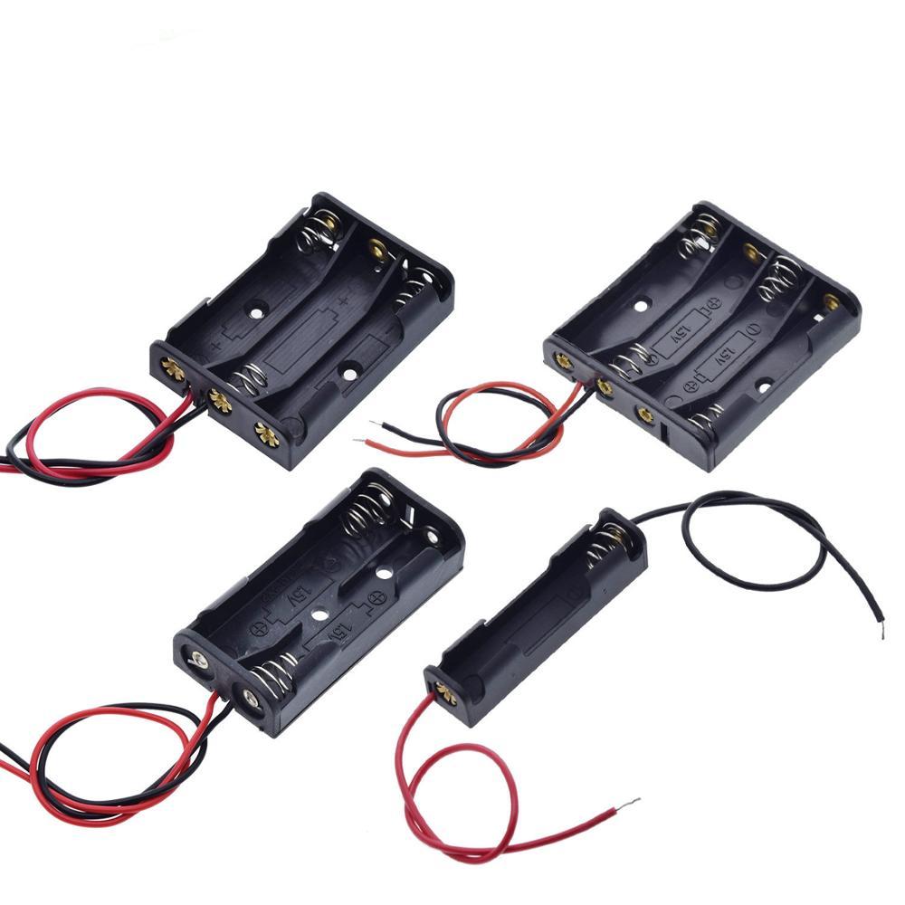 1pc AAA Size 7 Battery Storage Box Case Holder Leads With 1 2 3 4 Slots