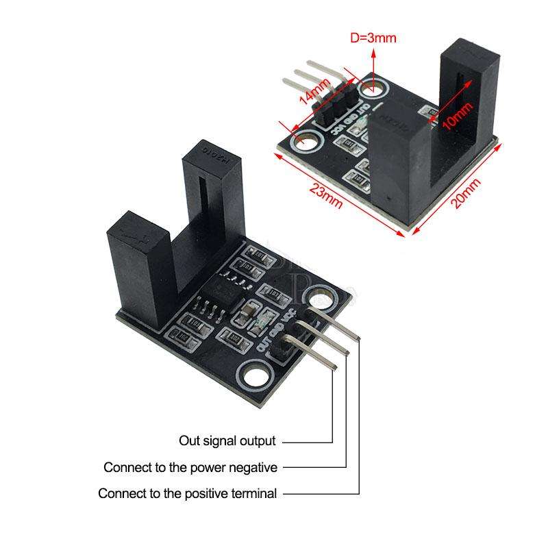 Photoelectric Beam Speed Sensor Module 3.3V5V SlotType Optocoupler