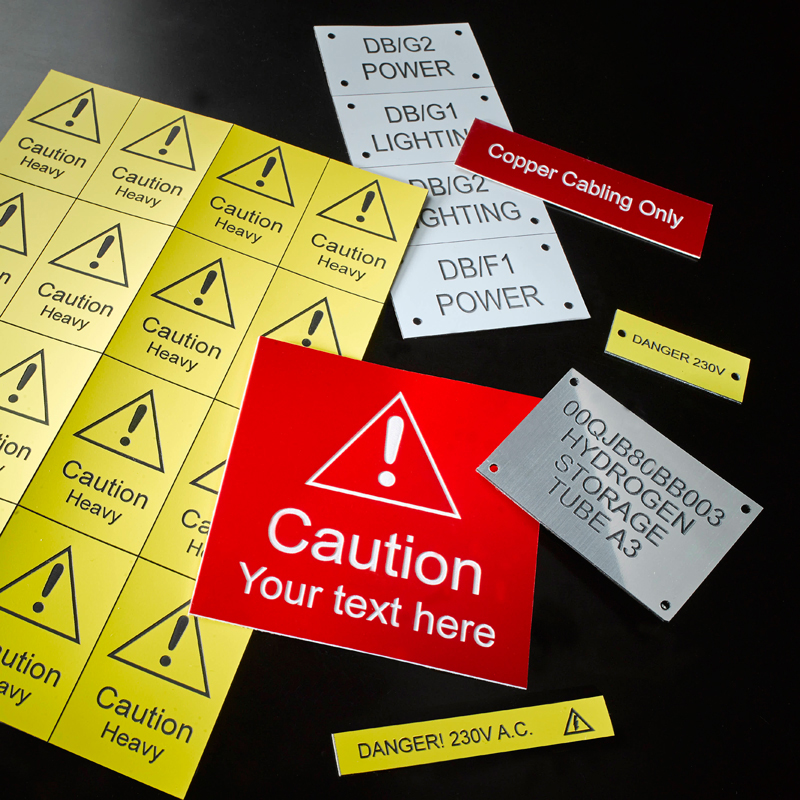 Electrical & Warning & Blown Fibre Labels Ask EngravingAsk Engraving