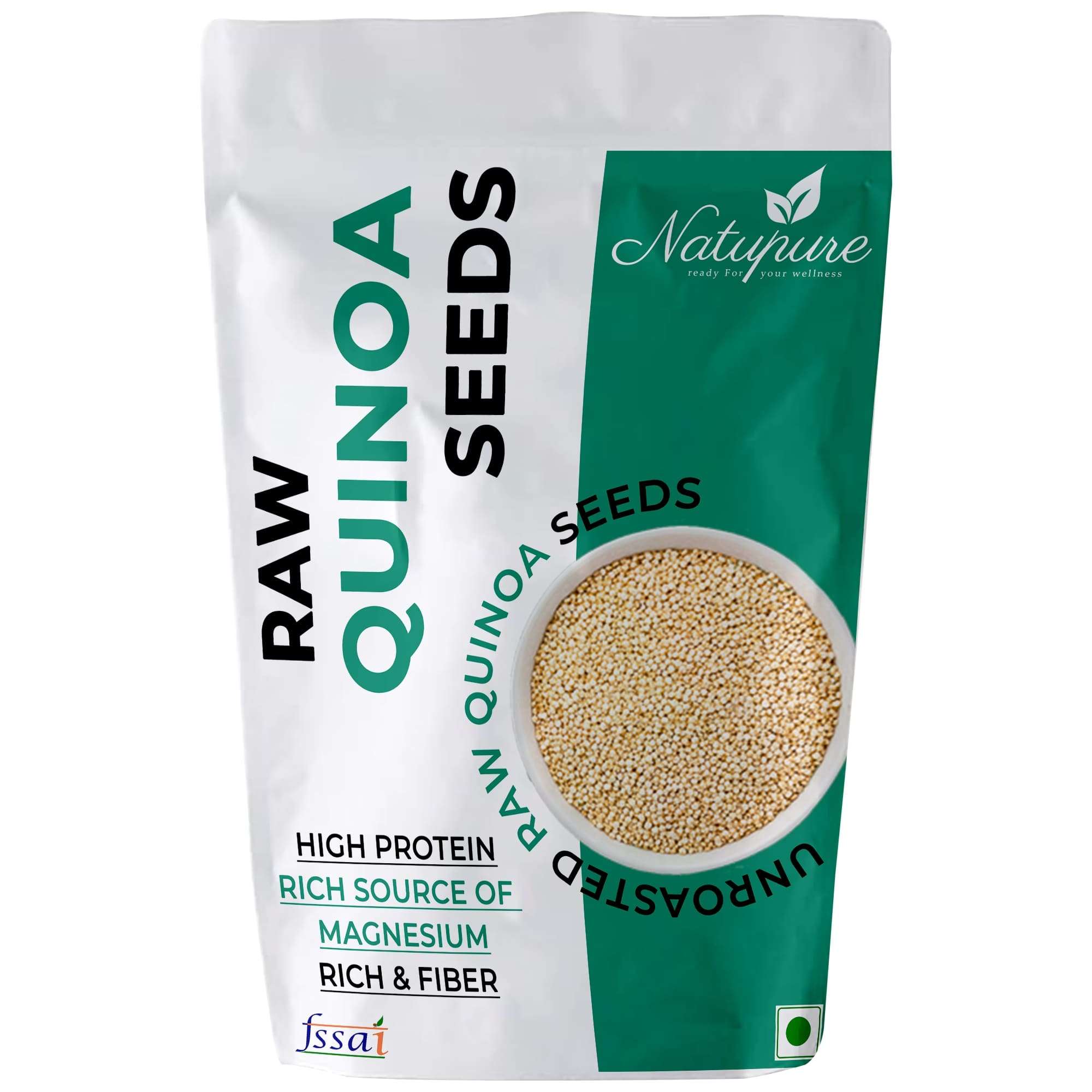 Natupure Raw White Quinoa Seeds for Weight Management Seeds