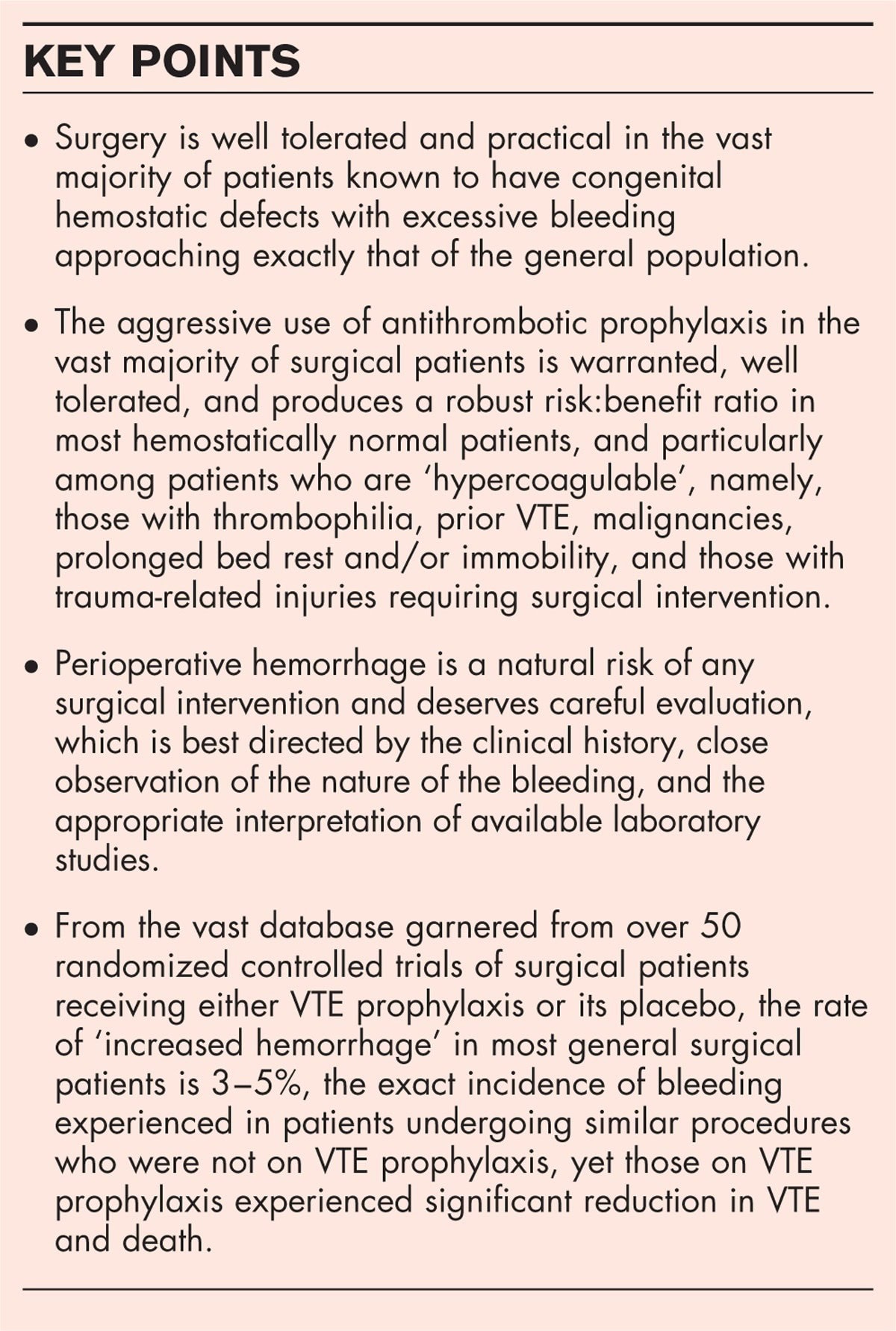 Surgery and Hemostasis Ask Hematologist Understand Hematology