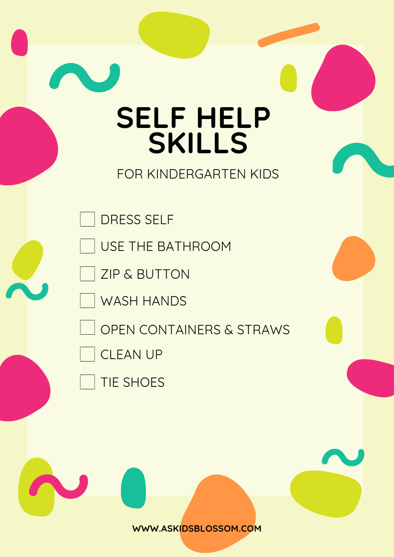 Self Help Skills To Teach Your Child As Kids Blossom