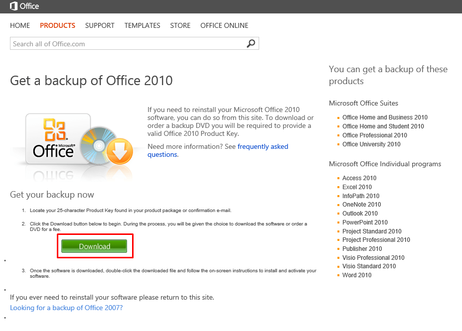 Microsoft office professional 2007 product key 25 character
