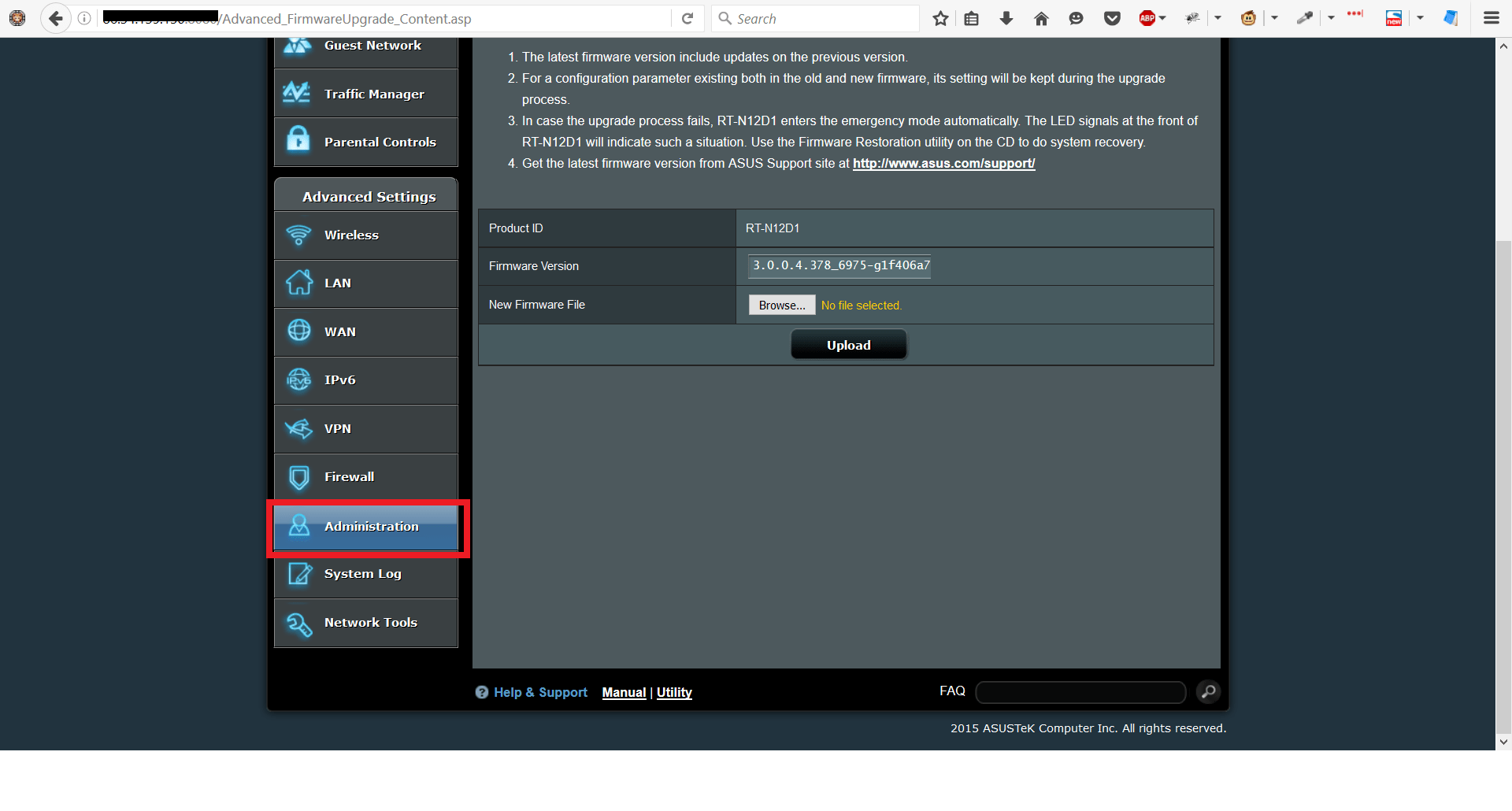 Firmware upgrade Asus RTN12D1 Askit Solutii si