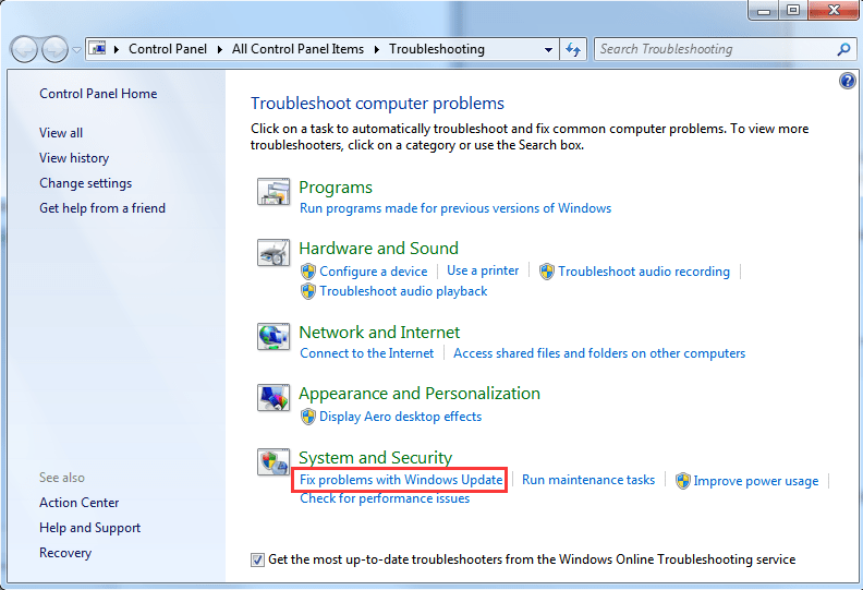 Disable, Stop, Re-Start Windows Update Service Using Services
