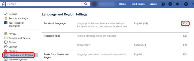 How to Change the Default Language on Facebook