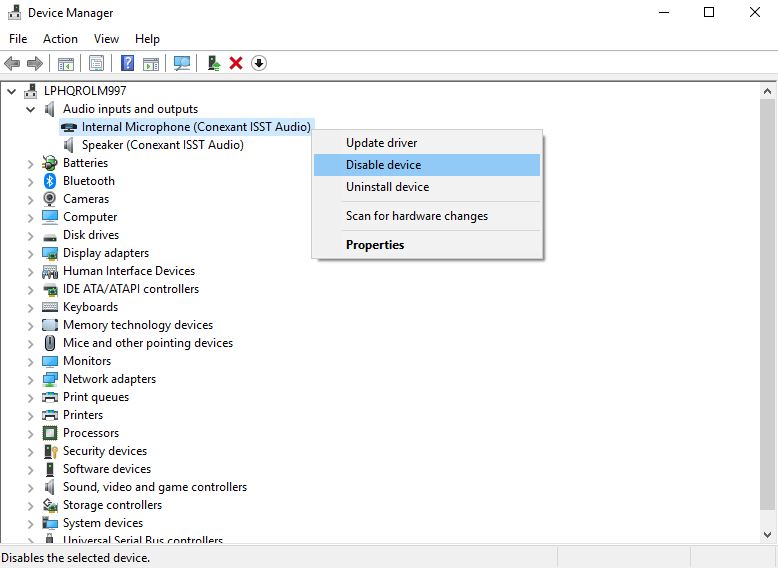 How to Disable The Microphone In Windows 10 from Device Manager Askit