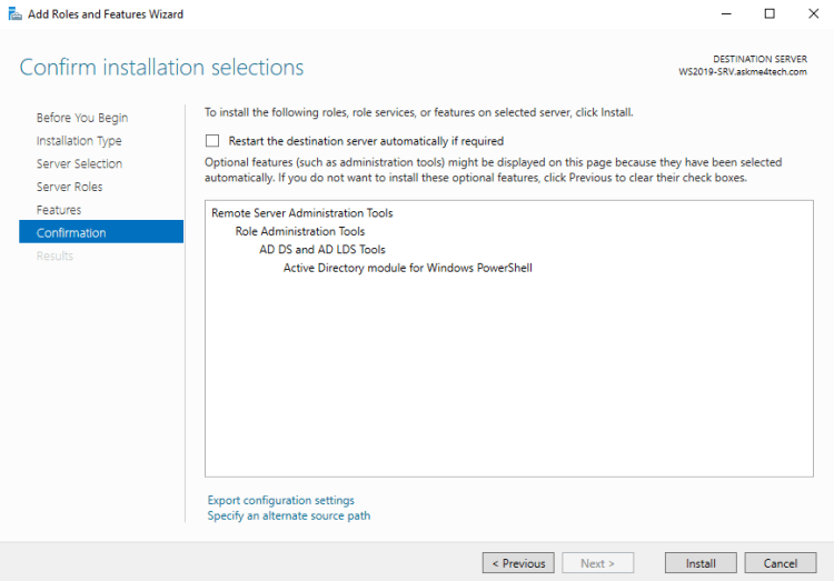 How to install or import Active Directory PowerShell module Askme4Tech