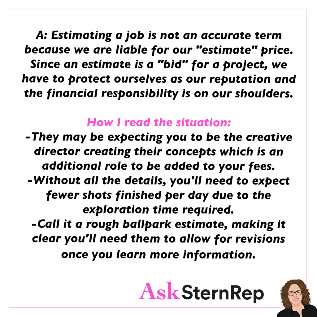 Estimating a Job Without All the Information