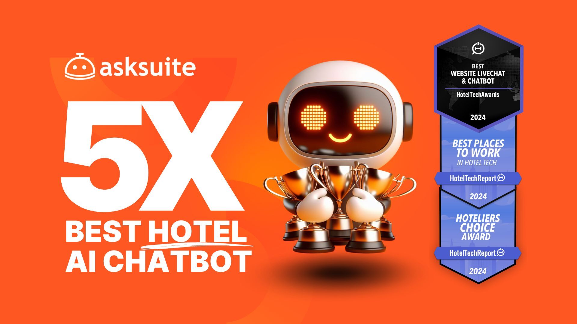 Asksuite is the best hotel chatbot for the 5th consecutive year Asksuite