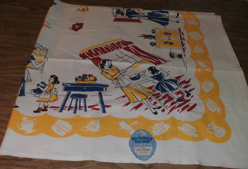 Something to Sell on eBay Vintage 1950's Tablecloths Ask The eBay Queen