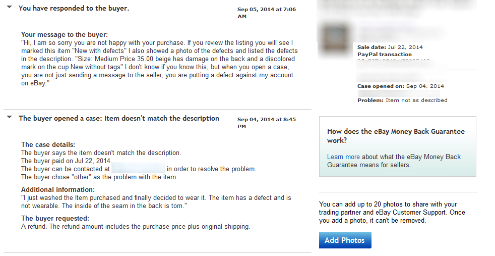 buyers that don't read Ask The eBay Queen