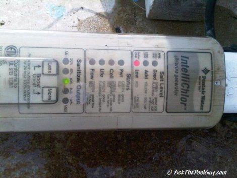 Salt Cell Troubleshooting with Pentair on the intellichlor ic20 or ic40