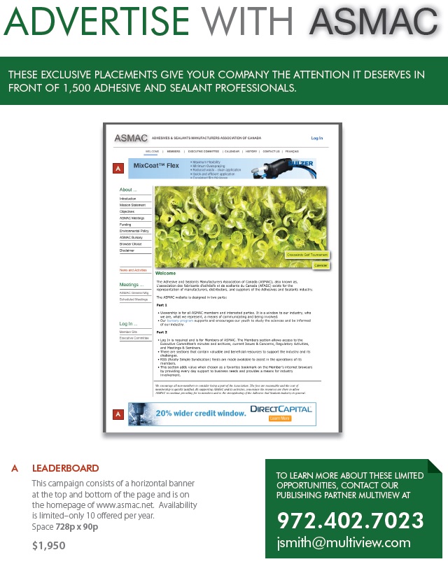 Advertising Adhesives and Sealants Manufacturers Association of