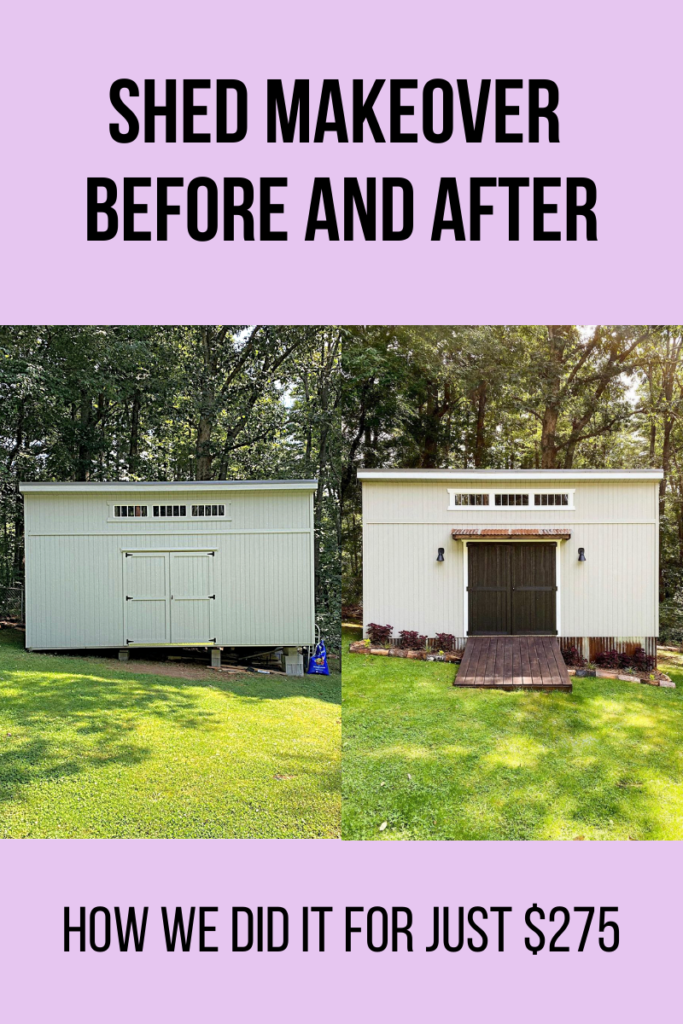 Budget Shed Makeover Before and After A Small Life