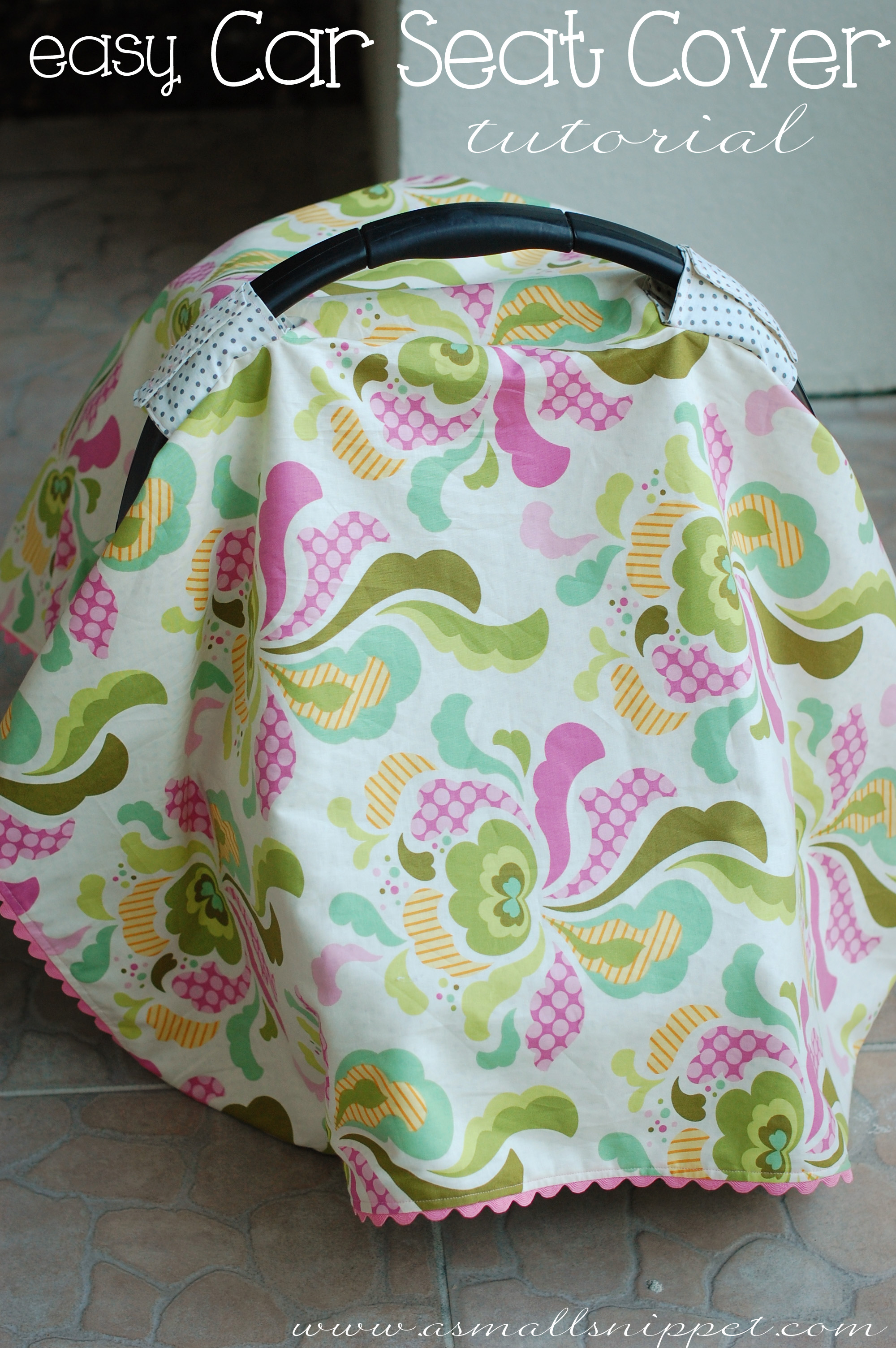 Easy Car Seat Cover Tutorial A Small Snippet