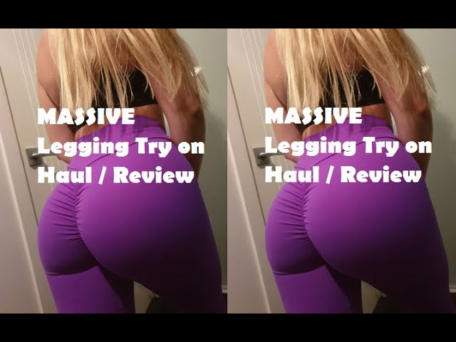 [SQUAT TESTING] MASSIVE Leggings Try On Haul / Review ASMR Network