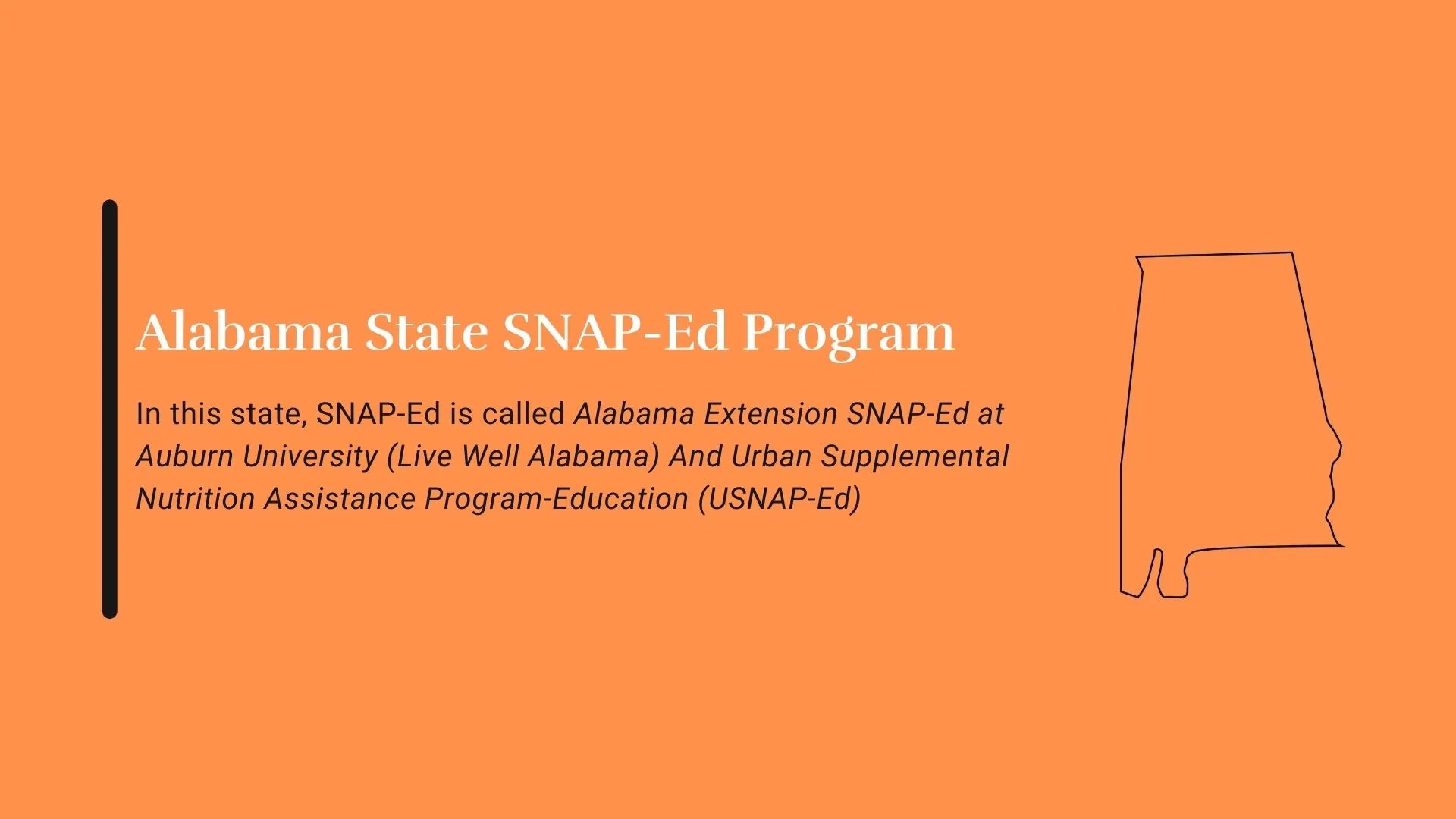 Alabama State SNAPEd Program ASNNA