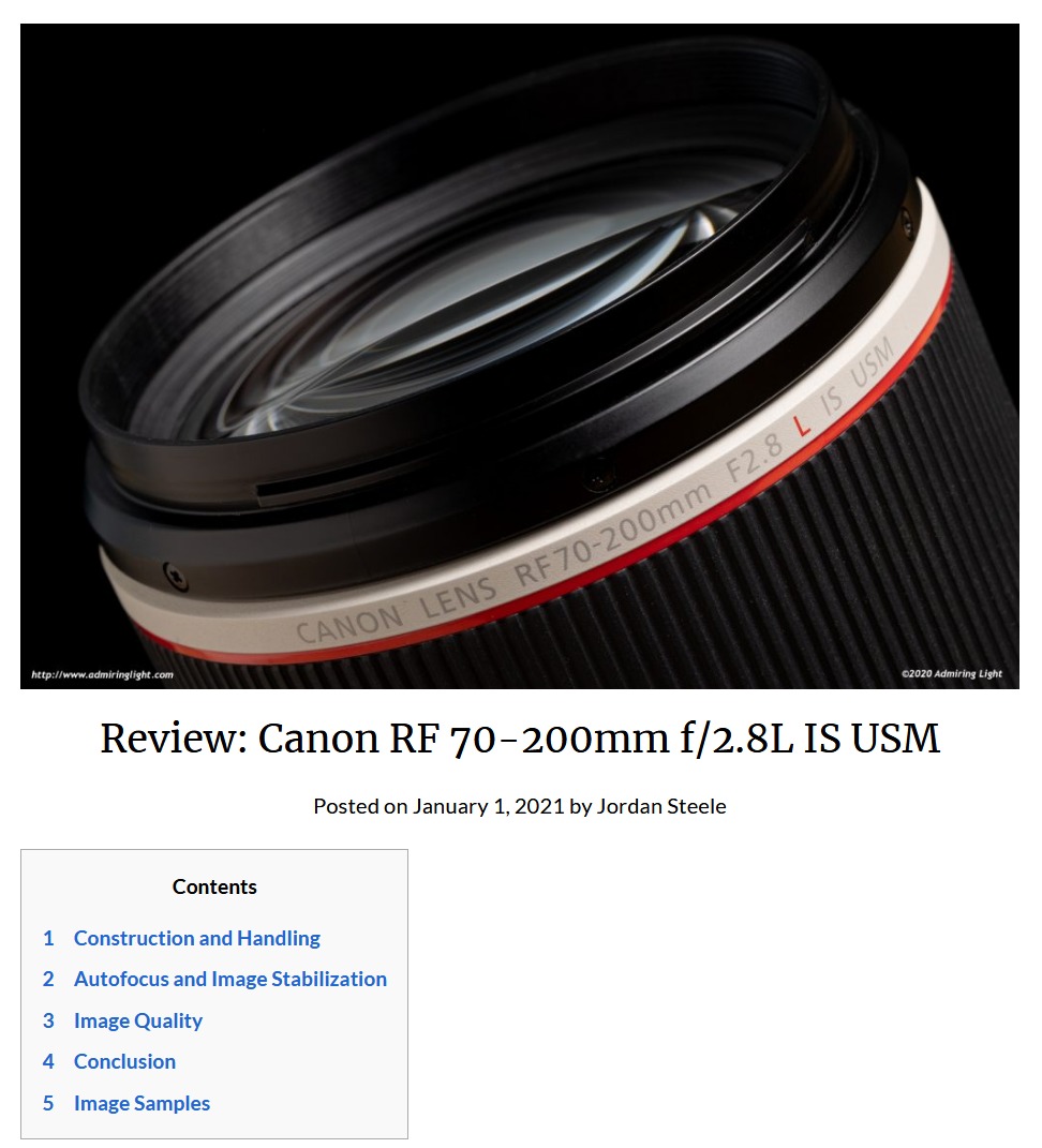 キヤノン Rf70 0mm F2 8l Is Usm 際立った画質と携帯性の大口径ズーム とるなら 写真道楽道中記