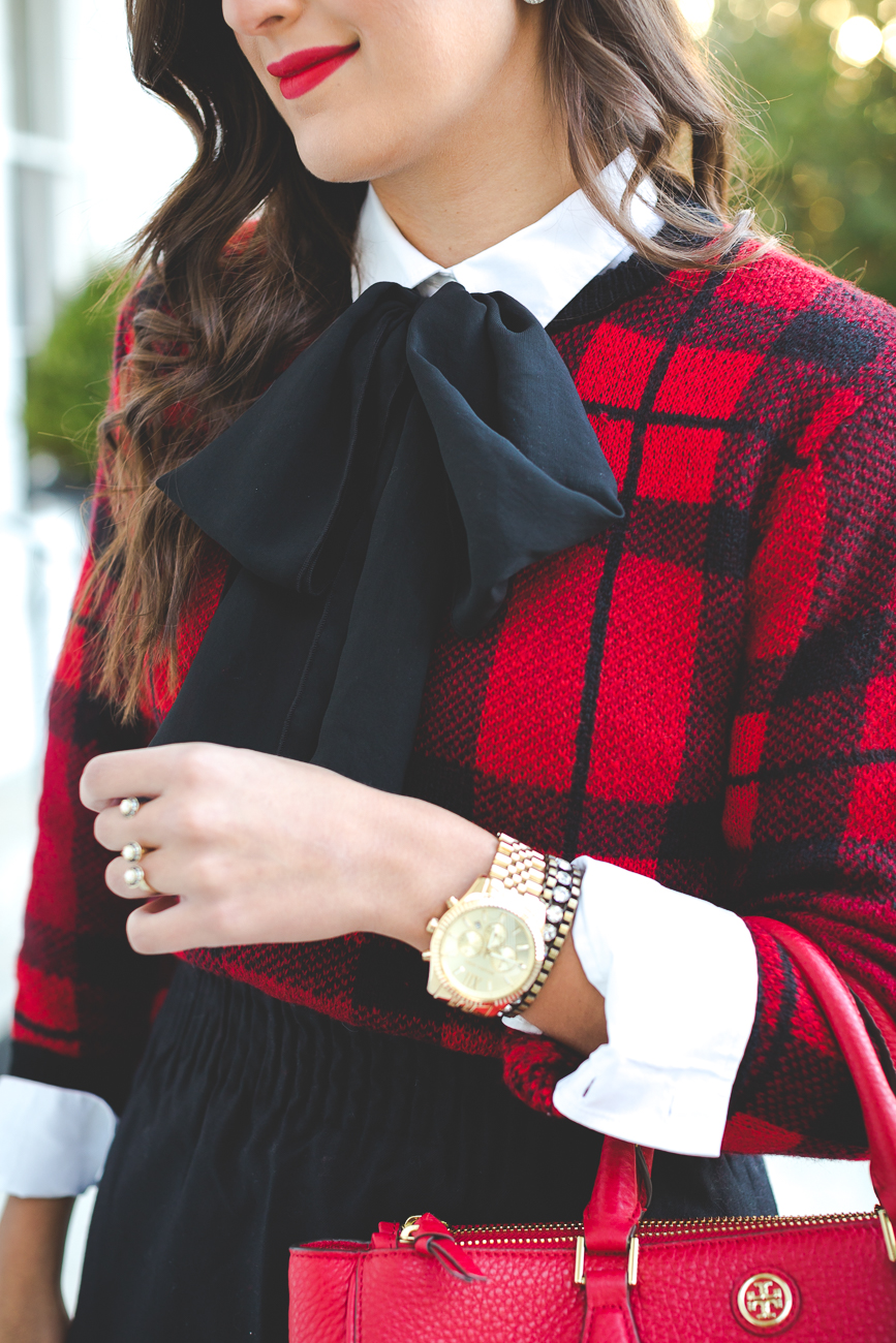 Plaid Holiday Outfit A Southern Drawl