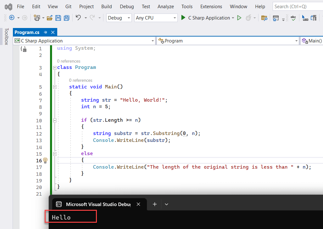 How to get the first n characters of a string in