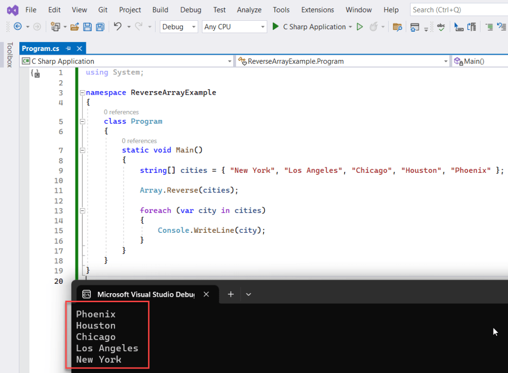 How to Reverse an Array in C? [4 Methods]