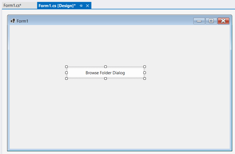 Folder Browser Dialog in C