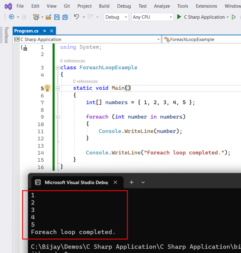Foreach Loop in C Understanding with Practical Examples