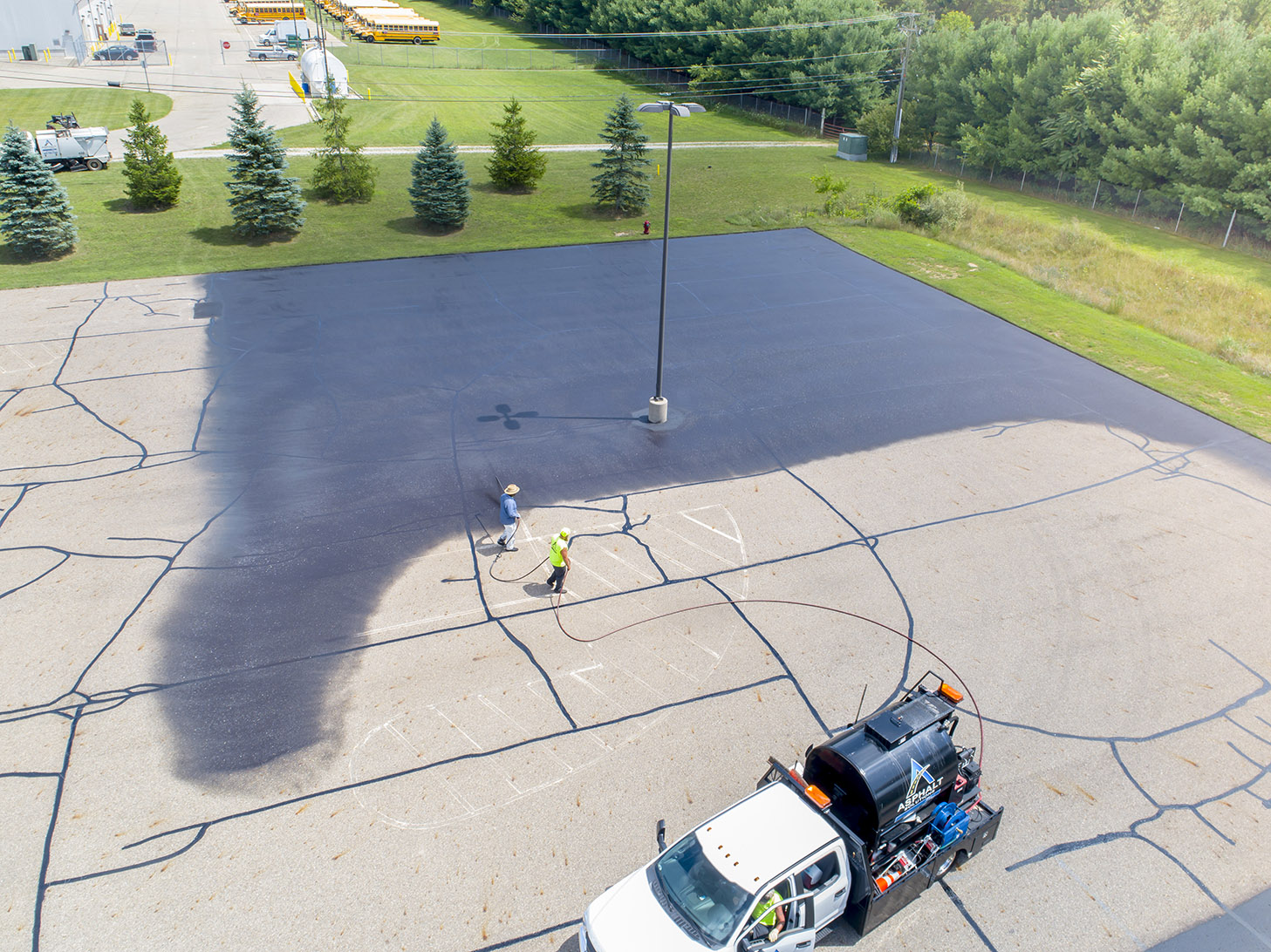 Sealcoating Battle Creek, Lansing, Kalamazoo and Jackson, MI Asphalt